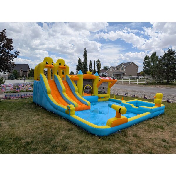 Inflatable Bounce House Double Water Slide
